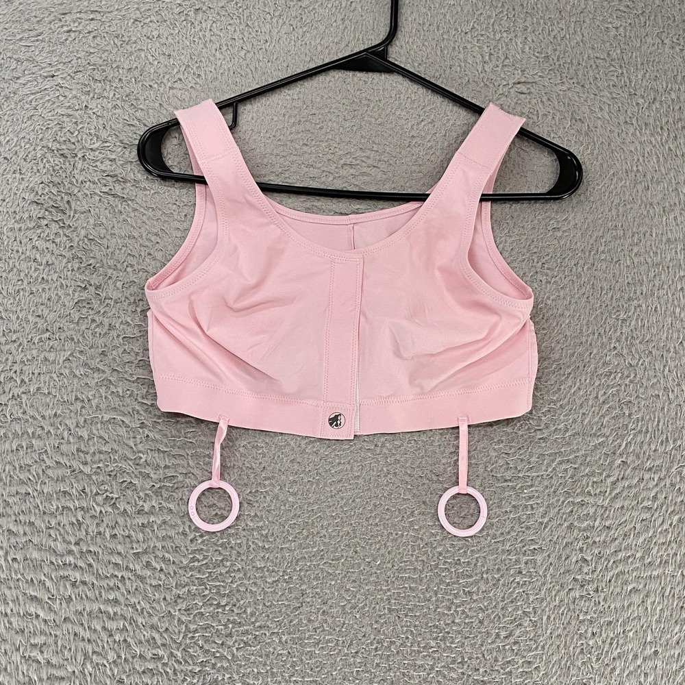 Masthead Elizabeth Bra Womens Medium Front Closure Post Op Pink Surgical 042